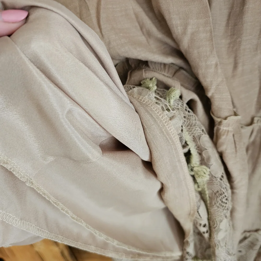 BOHO Tan Dress - Picture 7 of 7